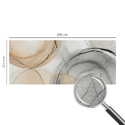 Large wall mural wallpaper featuring a geometric harmony design