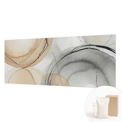 Large wall mural wallpaper featuring a geometric harmony design