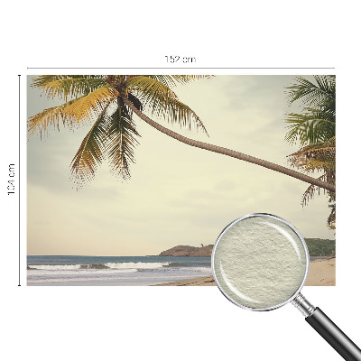 Modern wall mural for bedroom with a tropical landscape design