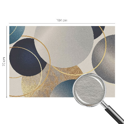 High quality wall mural wallpaper with a creative circle pattern