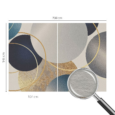 High quality wall mural wallpaper with a creative circle pattern