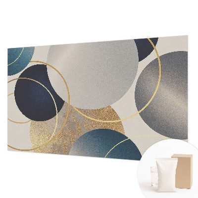 High quality wall mural wallpaper with a creative circle pattern