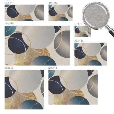 High quality wall mural wallpaper with a creative circle pattern