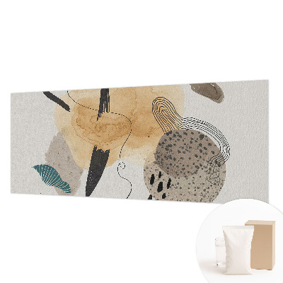 Decorative wall mural for living room with an abstract composition