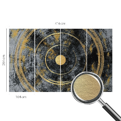Photo wall mural with a cosmic dynamics design