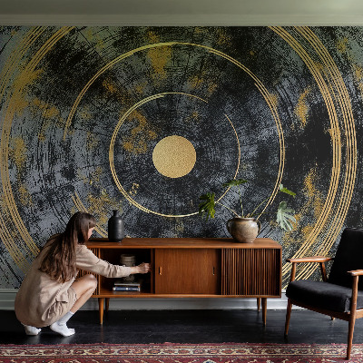 Photo wall mural with a cosmic dynamics design