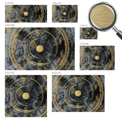 Photo wall mural with a cosmic dynamics design