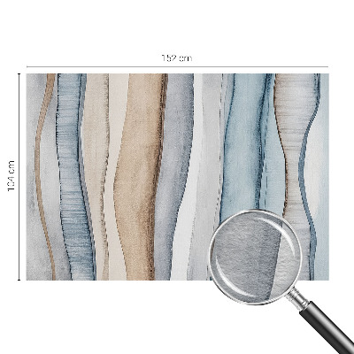 Wall mural for living room with an abstract striped design