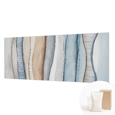 Wall mural for living room with an abstract striped design