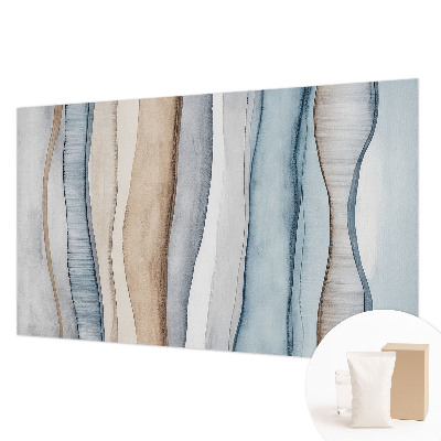 Wall mural for living room with an abstract striped design