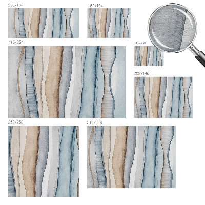 Wall mural for living room with an abstract striped design