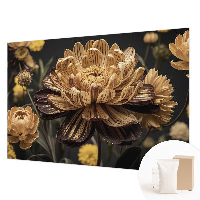 Wall mural with a floral elegance design