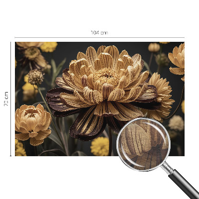 Wall mural with a floral elegance design