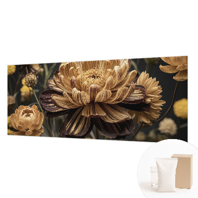 Wall mural with a floral elegance design