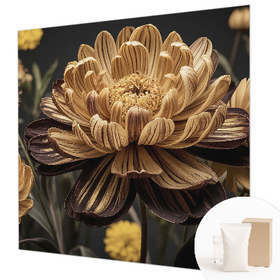 Wall mural with a floral elegance design