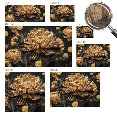 Wall mural with a floral elegance design