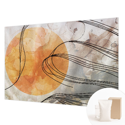 Modern wall mural harmonious abstract design