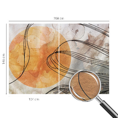Modern wall mural harmonious abstract design