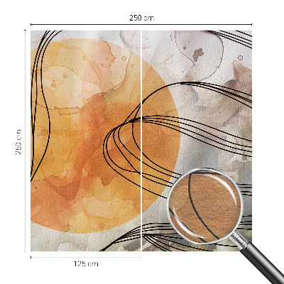 Modern wall mural harmonious abstract design