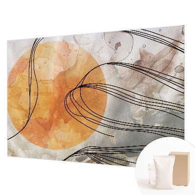 Modern wall mural harmonious abstract design