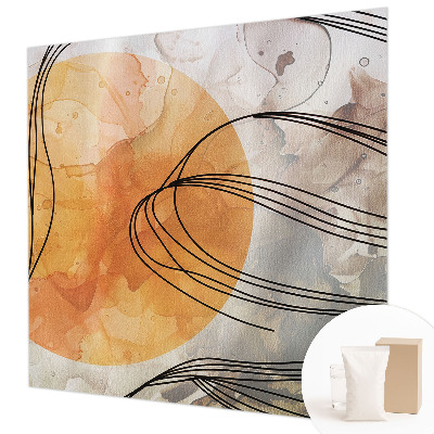 Modern wall mural harmonious abstract design