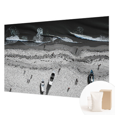 Wallpaper mural featuring a tranquil beach scene