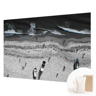 Wallpaper mural featuring a tranquil beach scene