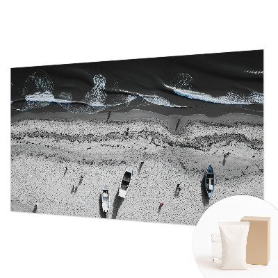 Wallpaper mural featuring a tranquil beach scene