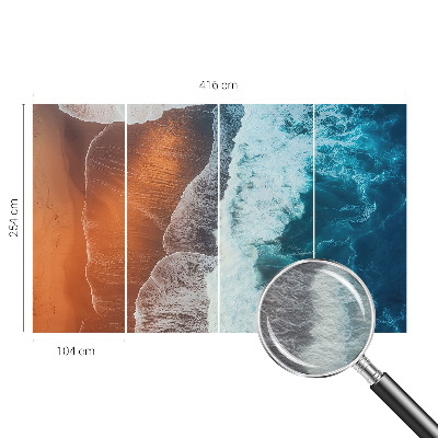 Photo wallpaper with a marine symbiosis motif