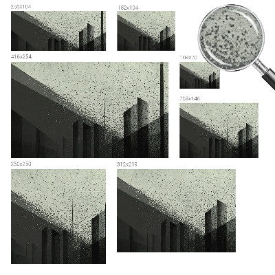 Wall mural for bedroom with a city geometry design