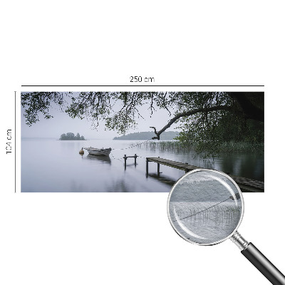 Bedroom wall mural wallpaper with a calm lake design