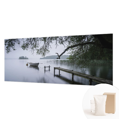 Bedroom wall mural wallpaper with a calm lake design