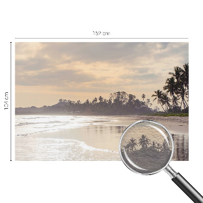 Wallpaper mural for living room with a beach morning scene