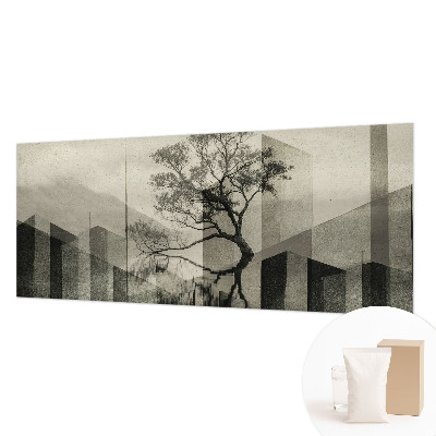 Large wall mural wallpaper with a raw, elegant design
