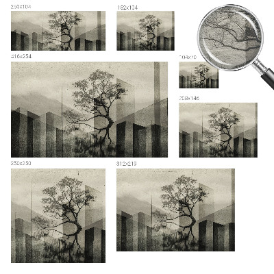 Large wall mural wallpaper with a raw, elegant design