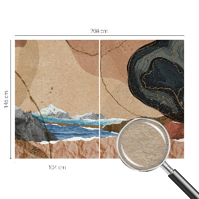 Modern wall mural for living room Abstract landscape