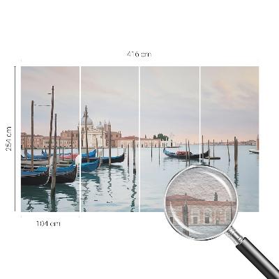 Modern wall mural featuring a Venetian scenery motif
