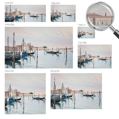 Modern wall mural featuring a Venetian scenery motif