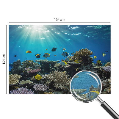 Modern wall mural for bedroom with an underwater world motif