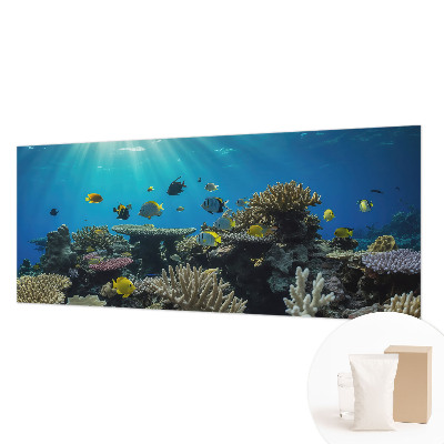 Modern wall mural for bedroom with an underwater world motif
