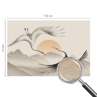 Premium wall mural for bedroom East Cranes