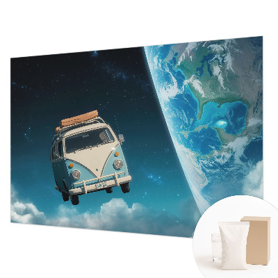 Premium photo wallpaper featuring a space travel motif