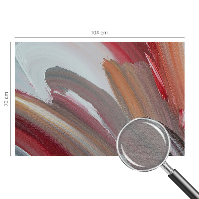 Decorative wall mural for living room with a painterly expression