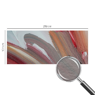 Decorative wall mural for living room with a painterly expression