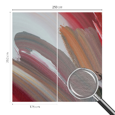 Decorative wall mural for living room with a painterly expression