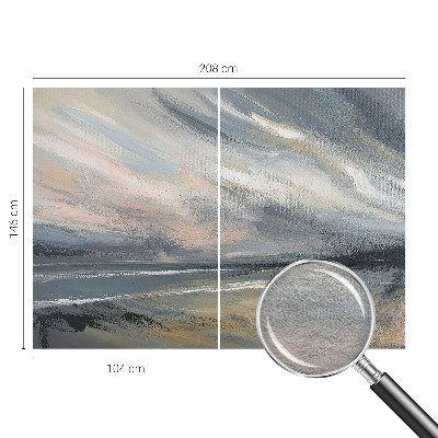 Non-woven wall mural with the 