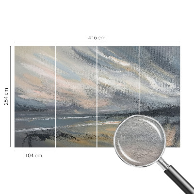 Non-woven wall mural with the 