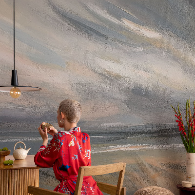 Non-woven wall mural with the 