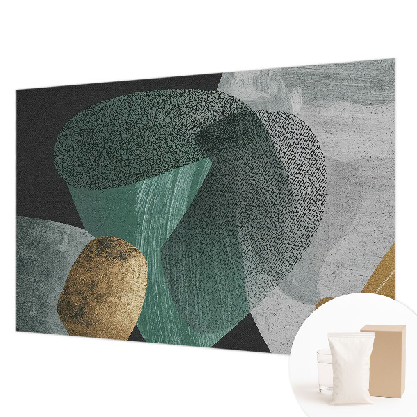 Non-woven photo wallpaper with an abstract geometric pattern
