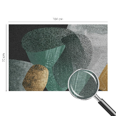 Non-woven photo wallpaper with an abstract geometric pattern